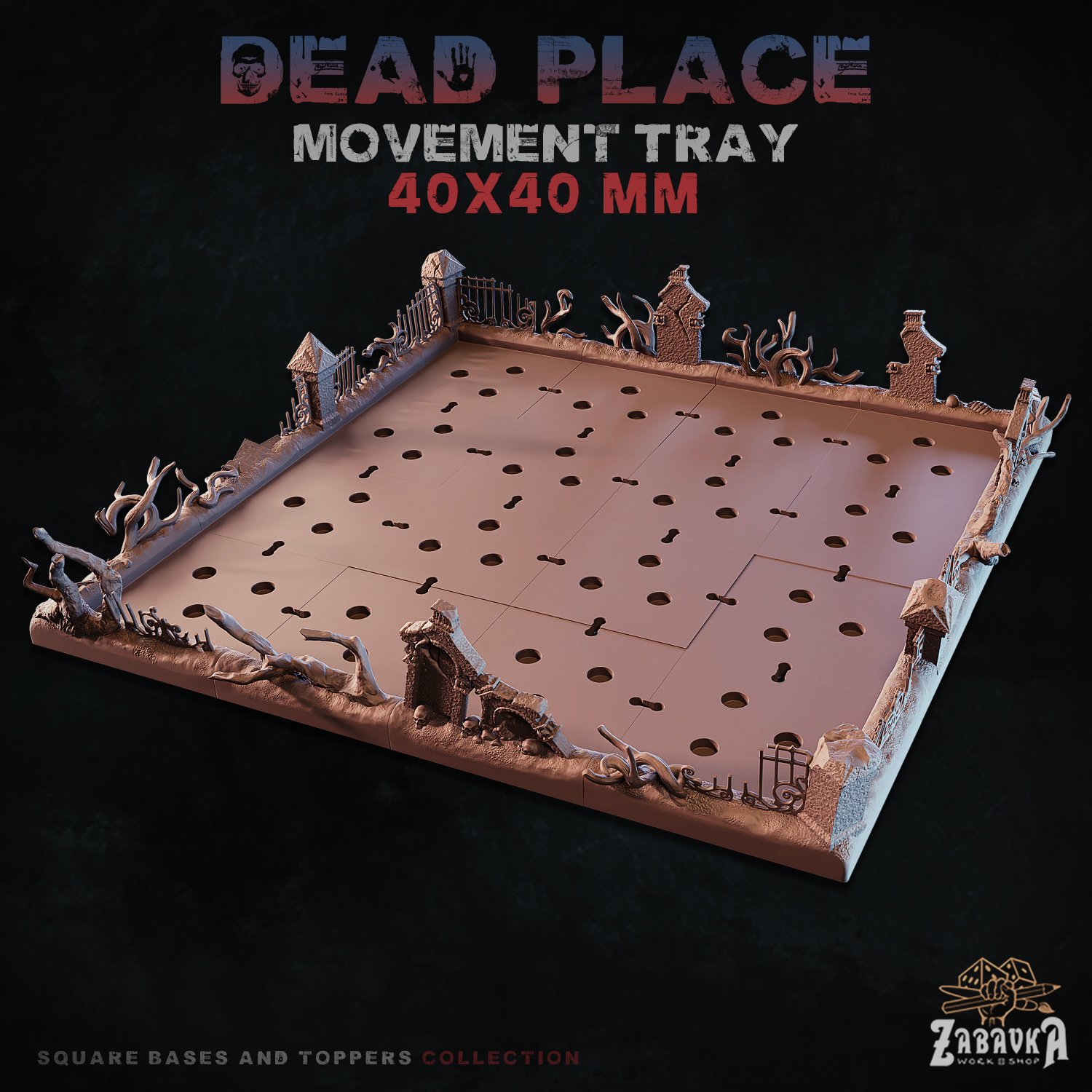 Dead Place - Modular Movement Tray (40x40)